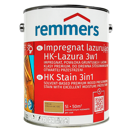 Remmers HK Lasur lazura do drewna 5 L - hemlock