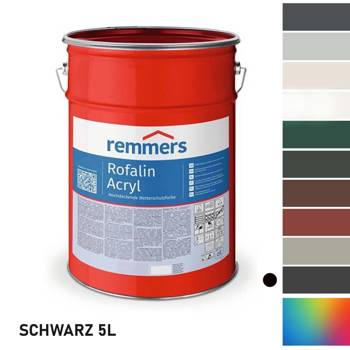 Remmers ROFALIN ACRYL 5L Farba chroniąca przed czynnikami atmosferycznymi czarny | 2336