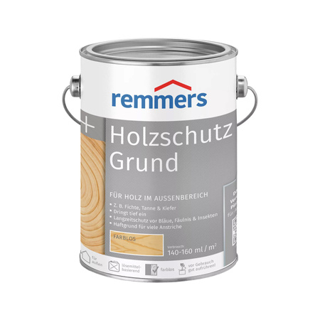 Bandloo Zestaw Remmers Holzschutz-Grund 5L + pędzel - Ochrona drewna