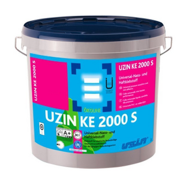 UZIN KE 2000 S Universal Nass Haftklebstoff KLEBER für Vinyl PVC 2 kg 