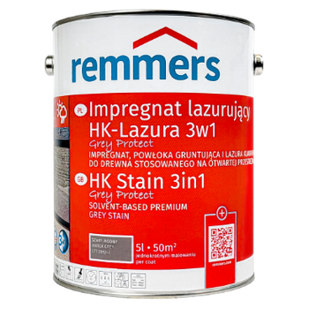 Remmers HK Lasur Grey Protect 5 L Szarowodny – Impregnat 3w1 do drewna