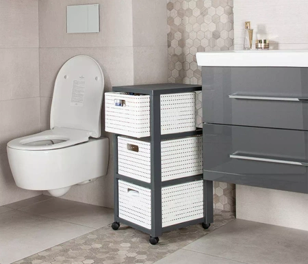 Rotho Regał Country Home 3x18L/A4 Biały