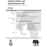 CAPAROL Capatect 190 Klebe und Spachtelmasse 25 KG Weiss