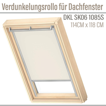 Velux Roleta DKL SK06 1085S Jasnobeżowa 114x118 zaciemniająca
