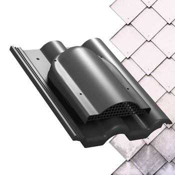 WYWIETRZNIK TILE P60 P1805 PAROTEC Wywietrznik RAL 7021-Anthrazit TILE P60 P1805 połaciowy