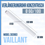 Vaillant Rura Ø 60/100 1m przedłużająca koncentryczna 