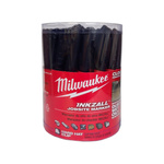 Milwaukee INKZALL™ Permanentmarker – 24 szt. czarnych markerów 1 mm