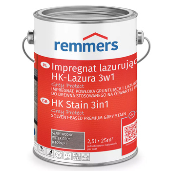 Remmers HK-Lasur Grey-Protect 2,5 L - Szaro wodny