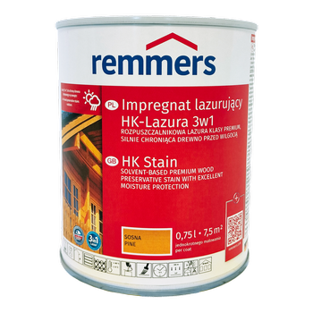 Remmers HK Lasur 0,75 L Sosna – Impregnat 3w1 do drewna