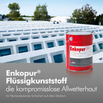 Enke Enkopur Srebrno-szary 12,5 kg + włóknina 30cm x 9m