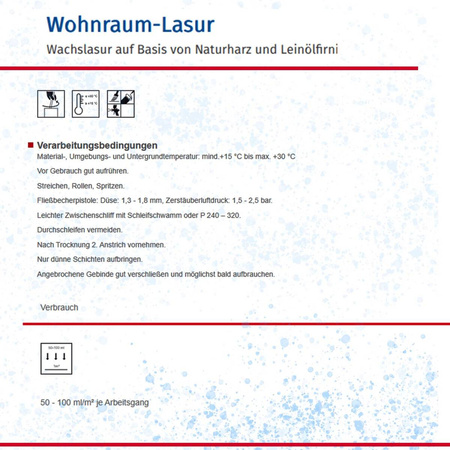 Remmers WOHNRAUM-LASUR Wiśnia 2,5L