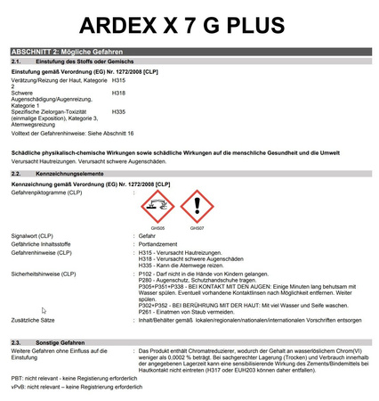 ARDEX X 7 G PLUS Elastyczna zaprawa klejowa 25 Kg