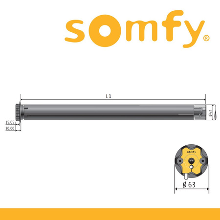 Somfy Oximo 50 10/17 iO 1037686