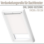 Velux Roleta DKL SK06 1025SWL Biały 114x118 zaciemniająca 