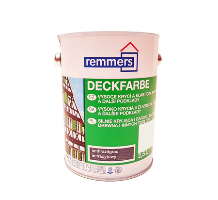 Remmers Deckfarbe 2,5 L Antracytowy Farba silnie kryjąca | 3624 (RAL 7016) 