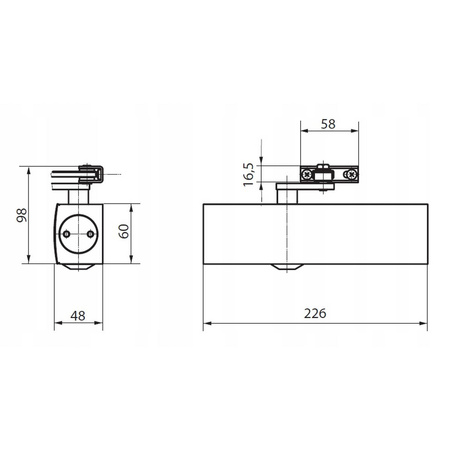Bandloo set GEZE TS 2000 NV BC brązowy samozamykacz + ramię + płyta 3w1