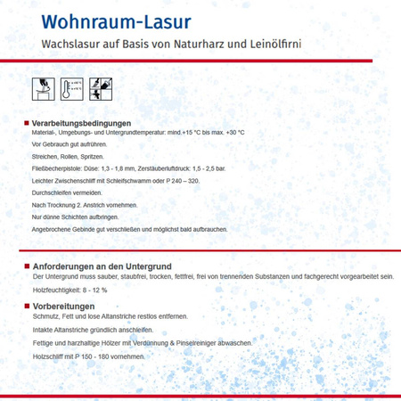 Remmers WOHNRAUM-LASUR Wiśnia 2,5L