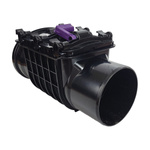 Kessel Zawór DN100 Staufix z 2 klapami z tworzywa, z zamykaniem awaryjnym