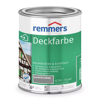 Remmers Deckfarbe 0,75 L - ciemnoszary