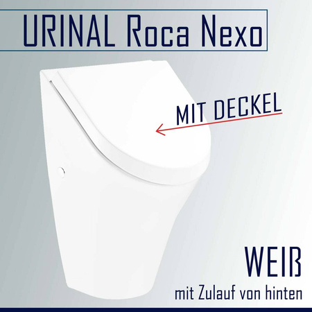 Roca Pisuar NEXO z pokrywą - przyłącze i zestaw montażowy (bez syfonu)
