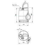 Grundfos UNILIFT KP.150.A.1 011H1600 – pompa głębinowa kabel 5 m