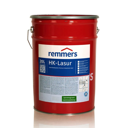 Remmers HK Lasur 20 L Ciemnozielony – Impregnat 3w1 do drewna