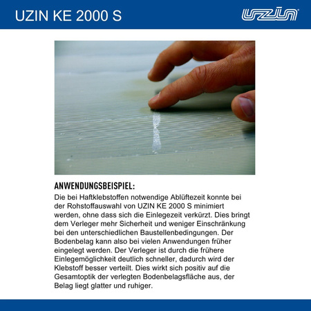 UZIN KE 2000 S Universal Nass Haftklebstoff KLEBER für Vinyl PVC 2 kg 