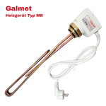 Grzałka elektryczna Galmet 3kW 230V 6/4" z termostatem i zabezpieczeniem