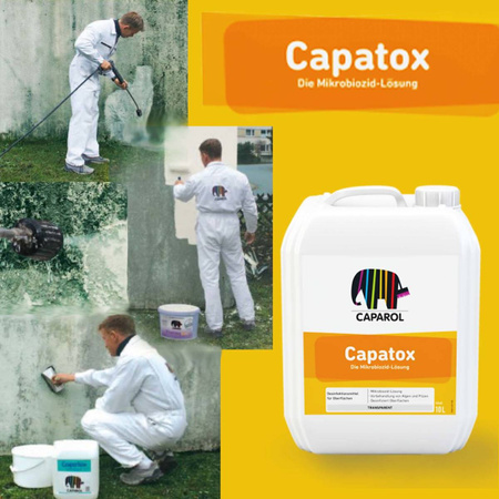 CAPAROL Capatox – środek do usuwania pleśni i mchu, roztwór biobójczy 10 L
