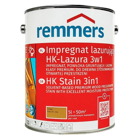 Remmers Aidol HK Lasur lazura ochronna do drewna 5 L - sosna