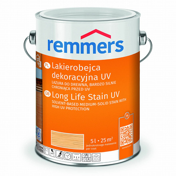 Remmers Lakierobejca dekoracyjna UV Dauerschutz-Lasur [Langzeit-Lasur] 5 L bezbarwny UV+ | 2240