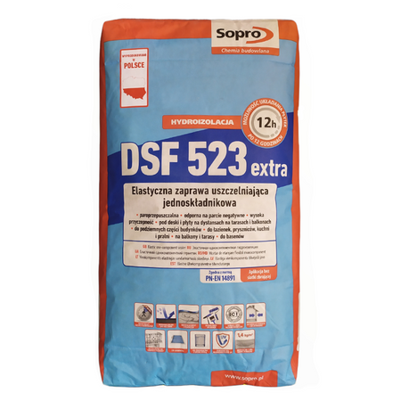 SOPRO DSF 523 DichtSchlämmeFlex 1K szlam uszczelniający hydroizolacja 20 KG