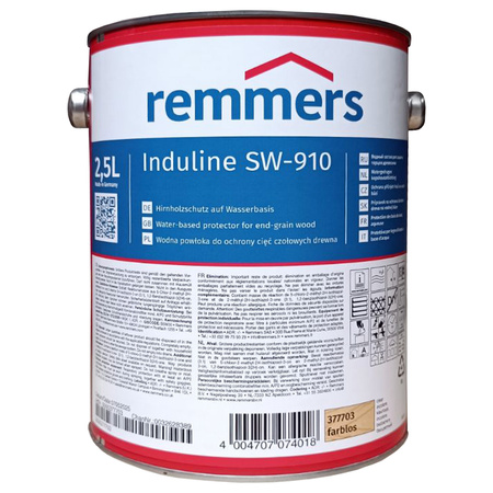 Remmers Induline SW 910 Bezbarwny 2.5 L wodna powłoka do ochrony cięć czołowych drewna