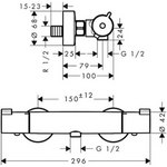 Hansgrohe 13156000 Bateria prysznicowa MyFox
