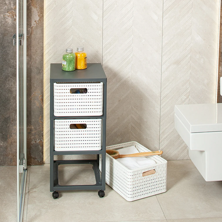 Rotho Regał Country Home 3x18L/A4 Biały