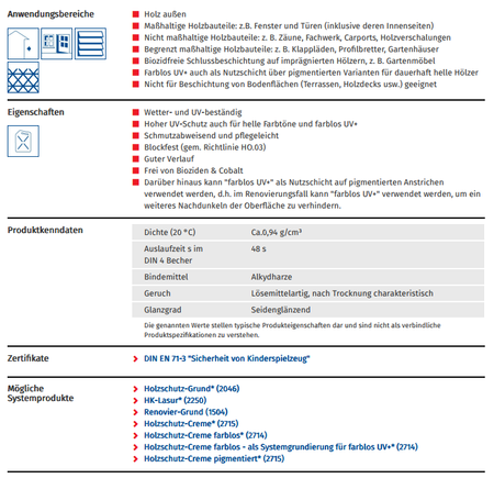 Remmers Lakierobejca dekoracyjna UV Dauerschutz-Lasur [Langzeit-Lasur] 5 L heban (RC-790) | 2243