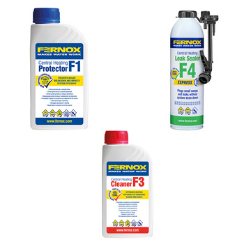 Zestaw Fernox Cleaner F3, Protector F1 i F4 Express – do instalacji CO
