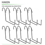 12x Hak wieszak na balustarde do doniczki DRTC500 / DRT500