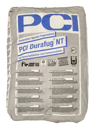 PCI Durafug NT Cementowa fuga specjalna do płytek podłogowych 25 KG Cement szary