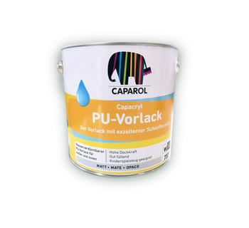 CAPAROL Capacryl PU Vorlack 2,4 L Biały – wodny lakier podkładowy do drewna