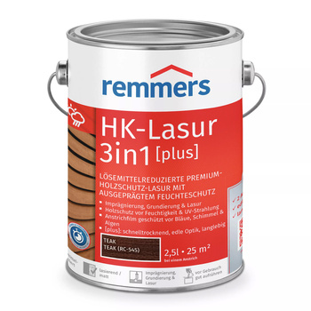 Remmers HK-Lazura 3w1 Plus Teak 2,5 L – impregnat do drewna zewnętrznego