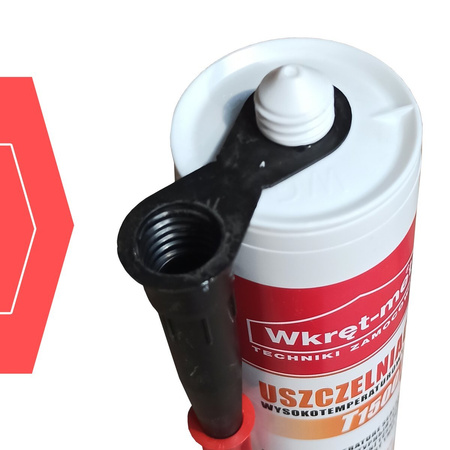 3 x USZCZELNIACZ WYSOKOTEMP. 1500 °C CZARNY WKRĘT-MET KLIMAS 310 ml 