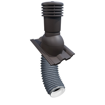 Zestaw Eurovent VENTOS X PLUS 150mm Brązowy + FLEXOS X PLUS 60 cm Szary