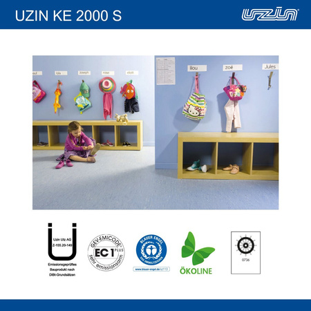 UZIN KE 2000 S Universal Nass Haftklebstoff KLEBER für Vinyl PVC 2 kg 