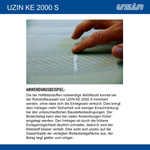 UZIN KE 2000 S Universal Nass Haftklebstoff KLEBER für Vinyl PVC 2 kg 