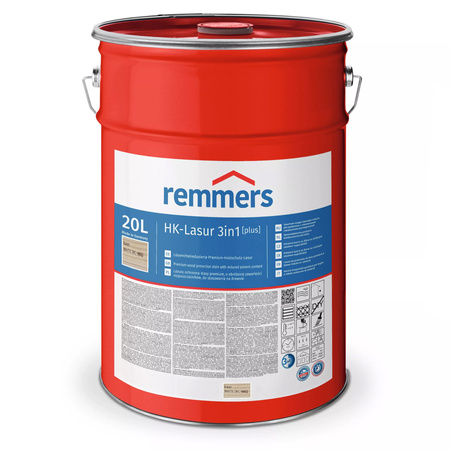 Remmers HK-Lazura 3w1 Plus Biały 20 L – impregnat do drewna zewnętrznego