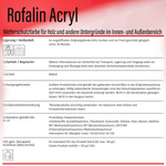 Remmers ROFALIN ACRYL 20 L Farba chroniąca przed czynnikami atmosferycznymi biały (RAL 9016) | 2330