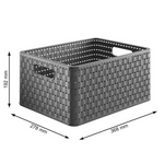 Rotho Regał Country Home 3x18L/A4 Antracyt