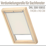 Velux Roleta DKL S08 1085S Jasnobeżowa 114x140 zaciemniająca