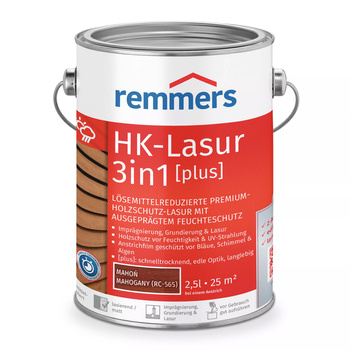 REMMERS HK-LAZURA 3w1 PLUS impregnat do drewna zewnętrznego 2,5 L – Mahoń